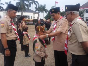 Wakil Walikota Tasik Kukuhkan Pramuka Garuda dan Satgiat Protokol