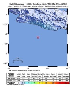 Tasikmalaya Diguncang Gempa M 4.9