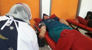 HUT Kemerdekaan RI ke-75 Pemdes Tanjungkarang Gelar Donor Darah