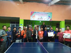 PTM Cikal Adakan Turnamen Tenis Meja Se-Kelurahan Ciherang