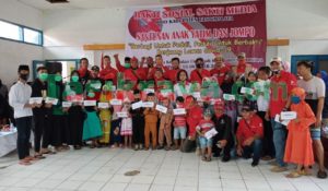 Hut Pertama Saktimedia News, Peduli Anak Yatim & Jompo
