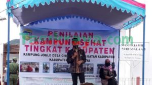 Juara Tingkat Kecamatan,   Kampung Joglo Desa Cibahayu Optimis Menang Lomba Kampung Sehat Tingkat Kabupaten