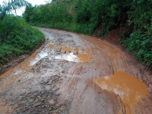 Jalan Menjadi ‘Bubur’ di Musim Hujan, Warga Desa Campakasari Inginkan Infrastruktur Segera di Bangun