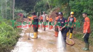 Telah Terjadi Longsor di Desa Jayapura Cigalontang, Pemda Kabupaten Tasikmalaya Sigap Tangani Bencana