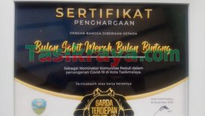 Bulan Sabit Merah Bulan Bintang Dapat Penghargaan dari Pemkot Tasikmalaya