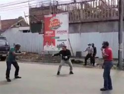 Viral ! Duel Warga Kota Tasikmalaya Bawa Golok dan Gergaji