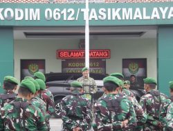 Upacara Penuh Spirit Religius, Dandim Tasikmalaya Tekan Soliditas Peduli Lingkungan & Keteladanan