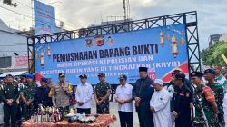 Lima Ribu Lebih Miras di Musnahkan, Kapolres Ingatkan Motor Wededed & Orang yang Mabuk Jangan Berulah