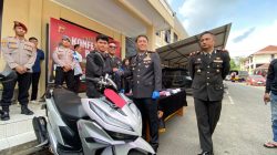 Satreskrim Polres Tasikmalaya Bekuk Pelaku Curanmor Vario & Penadahnya