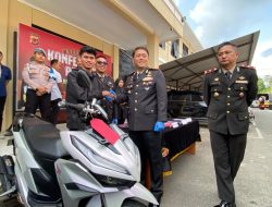 Satreskrim Polres Tasikmalaya Bekuk Pelaku Curanmor Vario & Penadahnya