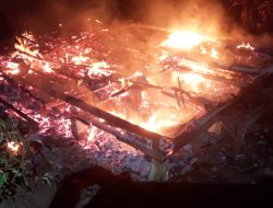 Rumah Lansia di Salawu Hangus Terbakar Diduga Lupa Padamkan Tungku