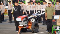 Menyokong Sektor Pertanian, Polres Tasikmalaya Serahkan Bantuan Alsintan ke Kelompok Tani