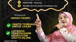 Ribuan Jamaah Diundang Hadiri Tabligh Akbar Bersama Mamah Dedeh di Masjid Agung Kota Tasikmalaya