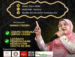 Ribuan Jamaah Diundang Hadiri Tabligh Akbar Bersama Mamah Dedeh di Masjid Agung Kota Tasikmalaya