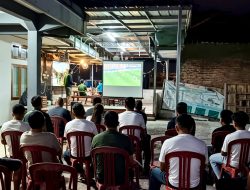 Antusias! Warga Tasik Dua Polsek Nobar Piala Dunia 2026 Brazil Vs Norwegia