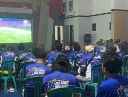 Pererat Sinergi dengan Masyarakat, Polres Tasikmalaya Nobar Persib Vs Persebaya