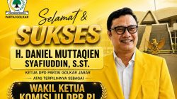 Daniel Muttaqien Jadi Wakil Ketua Komisi III DPR-RI Ketua Golkar Tasikmalaya Ucapkan Selamat